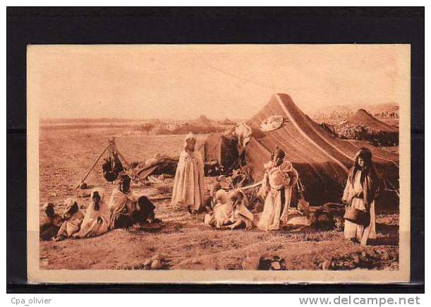 ALGERIE Biskra Types, Campement Arabe, bien animée, ed Maure, 193?