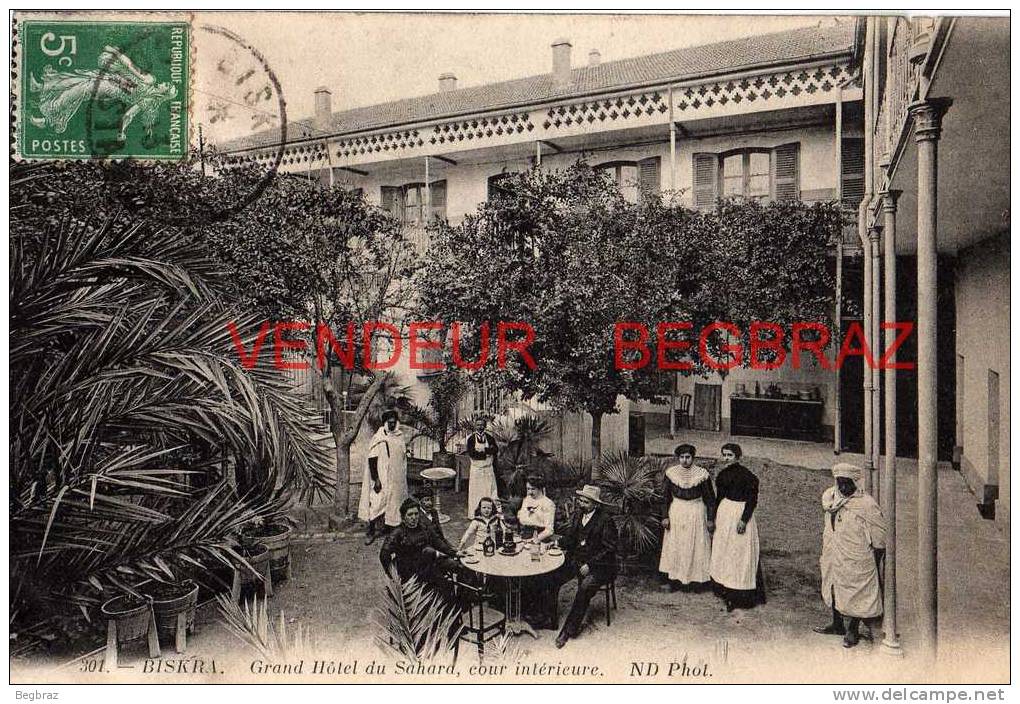 BISKRA      301   GRAND HOTEL DU SAHARA    COUR INTERIEUR