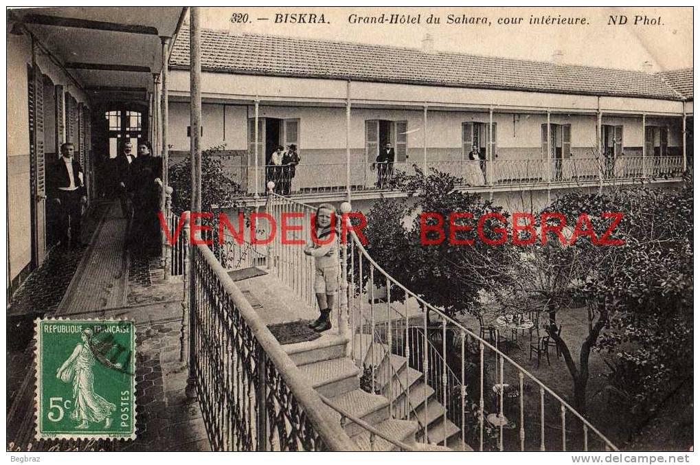 BISKRA      320      LE  GRAND HOTEL DU SAHARA     COUR INTERIEURE