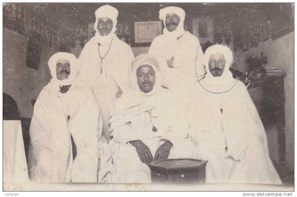 Algérie,Algéria,afrique du nord,constantine,carte photo ,MILITAIRES Français  Marabout en 1918,rare,protection,rare