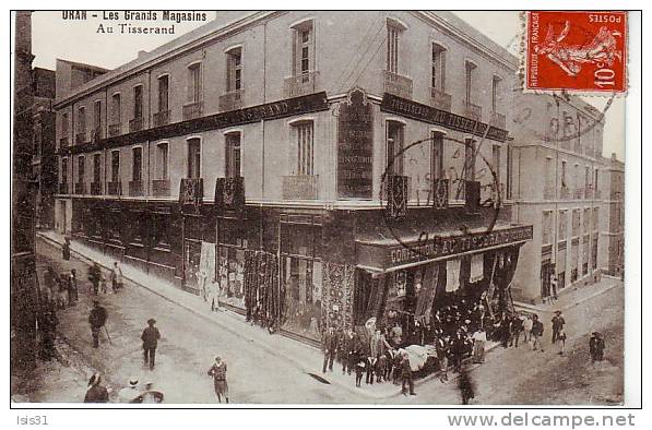 Algérie - Z563 - Oran - Les Grands Magasins -  Au  Tisserand - bon état