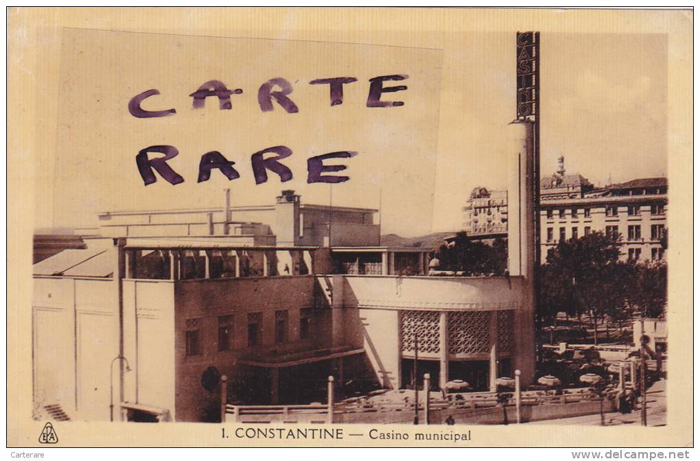 AFRIQUE DU NORD,africa,ALGERIE,CONST ANTINE,QACENTINA,CIRTA,LE CASINO MUNICIPAL EN 1938,VEILLE DE GUERRE,photo ALBERT