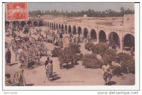 ALGERIE . CONSTANTINE . MARCHE D UNE VILLE SAHARIENNE ...DU BOIS