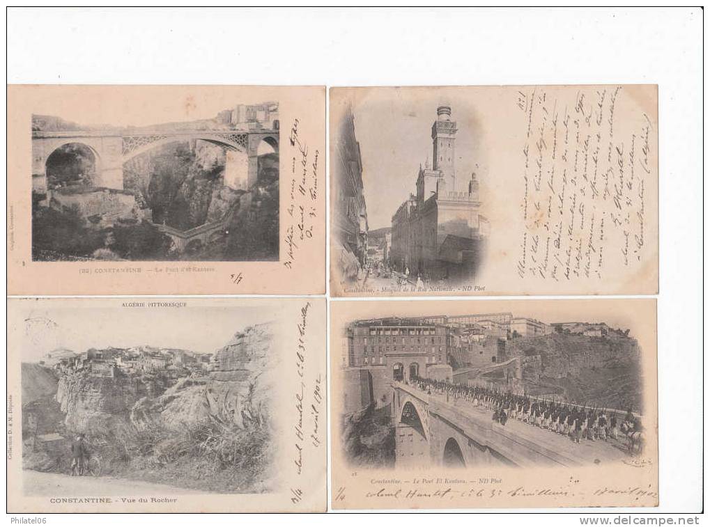 16 CARTES  CONTANTINE (ALGERIE FRANCAISE)   TRES VARIEES