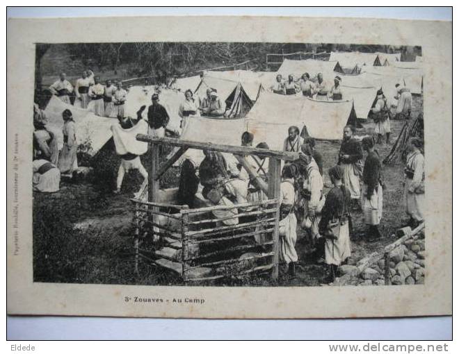 Constantine 3eme Zouaves  Au Camp  Concert Tirailleurs Richoux 22/11/1906