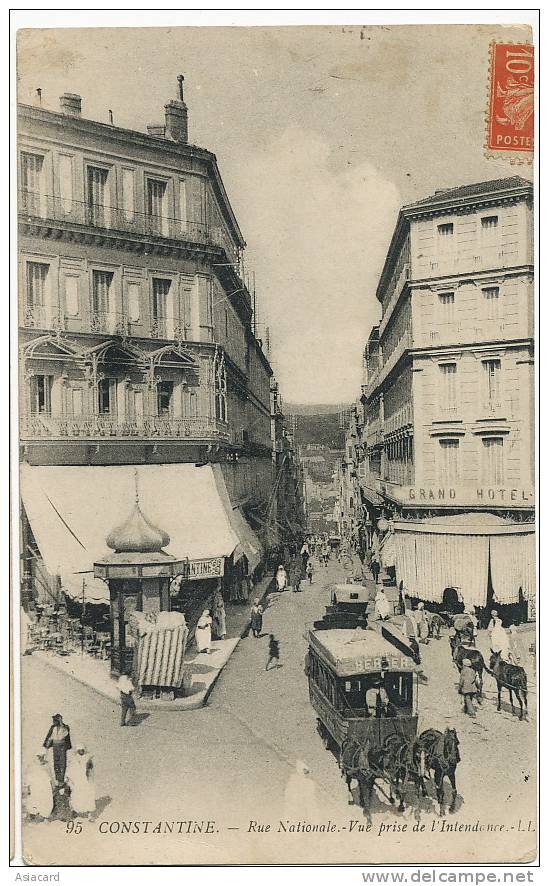 Constantine 95 Rue Nationale Tram a Cheval Pub Berger Anis