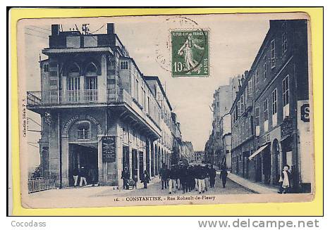 ALGERIE  CONSTANTINE  PHARMACIE DOCTEUR ROS..RUE RUHAULT DE FLEURY  MILITAIRES .BALAYEUR?