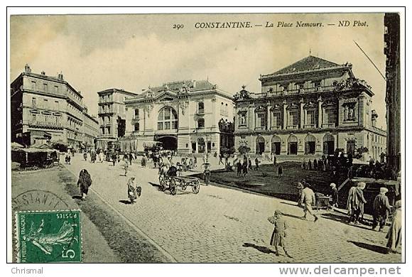 Algérie Constantine Place de Nemours en 1911