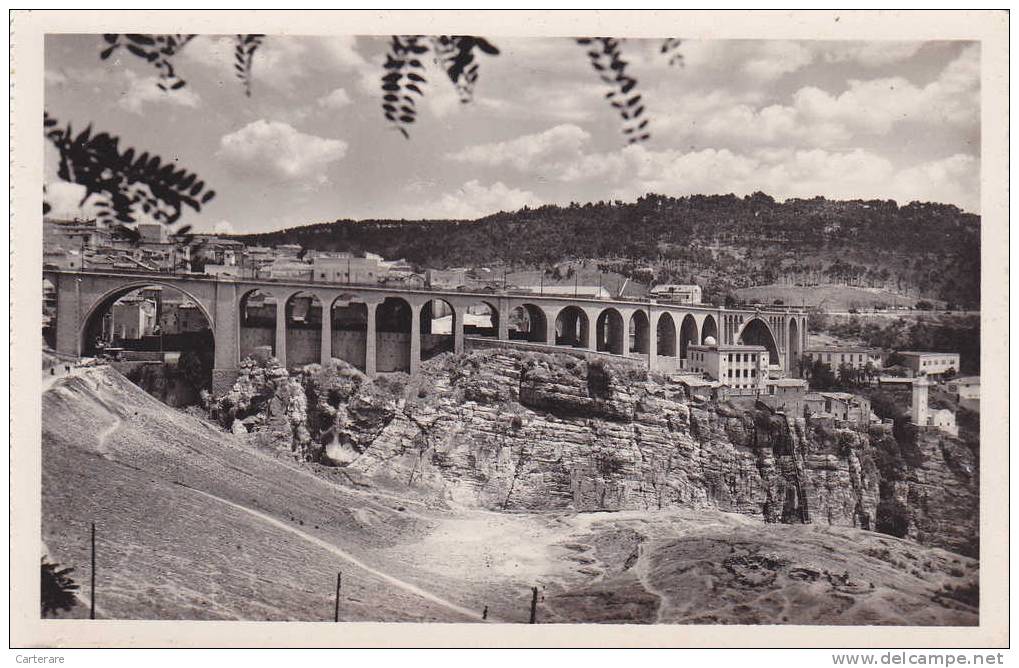 AFRIQUE,AFRICA,AFRIKA, Algérie,CONSTANTINE,QACEN TINA,CIRTA,pont sidi Rached,ville des aigles,rare