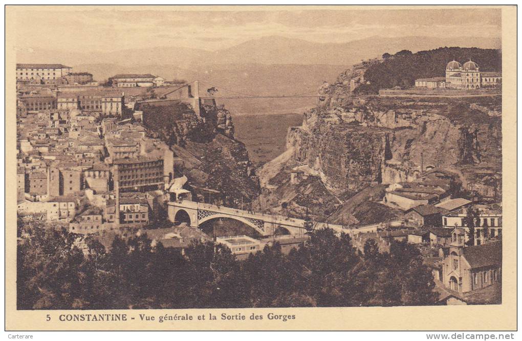 AFRIQUE,AFRICA,AFRIKA, Algérie,CONSTANTINE,QACEN TINA,CIRTA,pont SIDI´M´CID,ville des aigles,gorges
