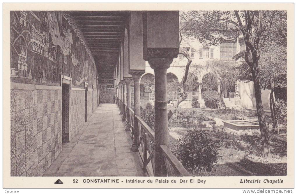 AFRIQUE,AFRICA,AFRIKA, Algérie,CONSTANTINE,QACEN TINA,CIRTA,ville des aigles,palais DAR EL BEY,jardin ancien