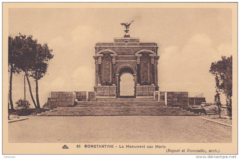 AFRIQUE,AFRICA,AFRIKA, Algérie,CONSTANTINE,QACEN TINA,CIRTA,ville des aigles,maghreb,monument aux morts