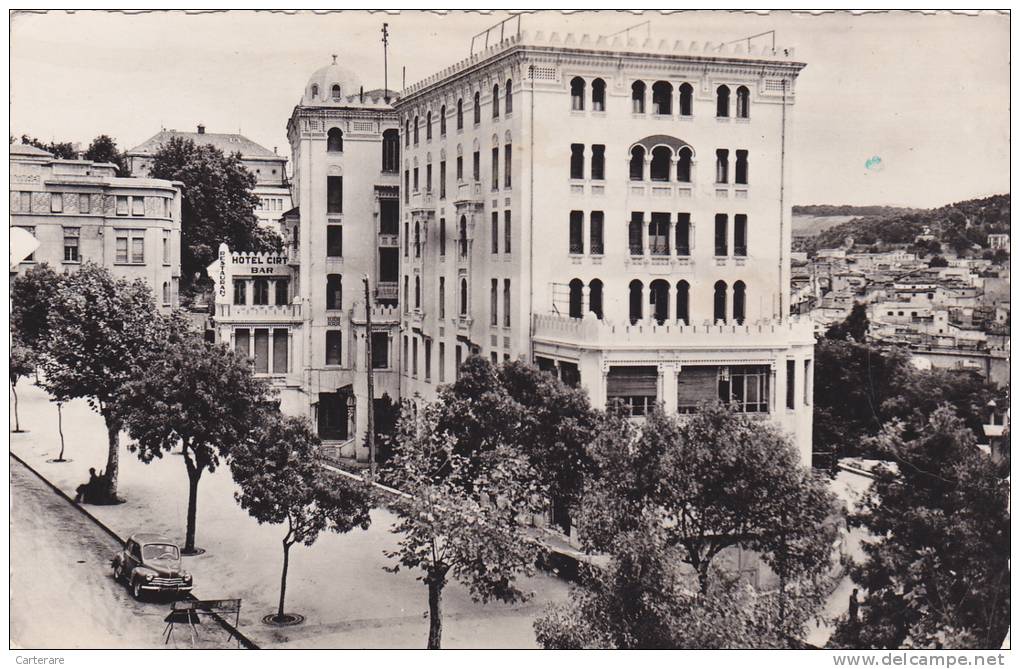 AFRIQUE,AFRICA,AFRIKA, Algérie,CONSTANTINE,QACEN TINA,CIRTA,ville des aigles,hotel,bar,belle vue,1960