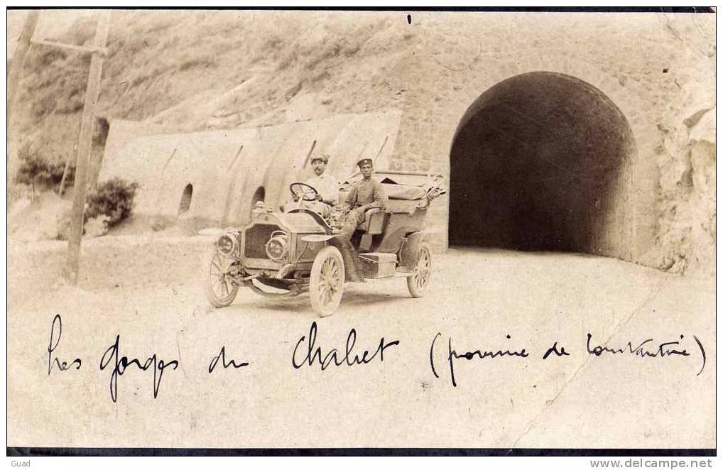 ALGERIE-CONSTANTINE - LES GORGES DU CHAET - SUPERBE CARTE PHOTO