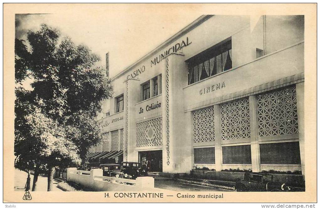 ALGERIE - CONSTANTINE - LE CASINO MUNICPAL - CINEMA 