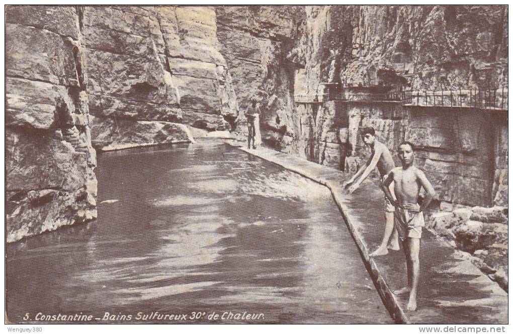 CONSTANTINE - Bains Sulfureux  30 ° de Chaleur     PLAN INTERESSANT