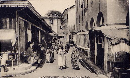 constantine une rue du quartier arabe