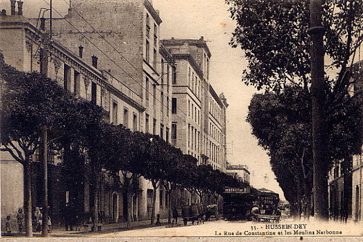 HUSSEIN DEY  RUE DE CONSTANTINE ET MOULINS NARBONNE