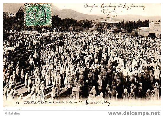 CONSTANTINE   FETE  ARABE 1907