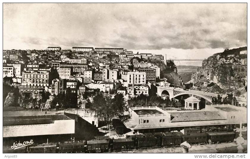 ALGERIE - CONSTANTINE - Vue générale - La Gare - Trains