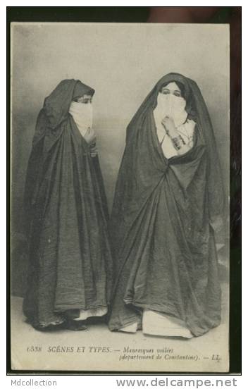 ALGERIE CONSTANTINE /   Scènes et types - mauresques voilées