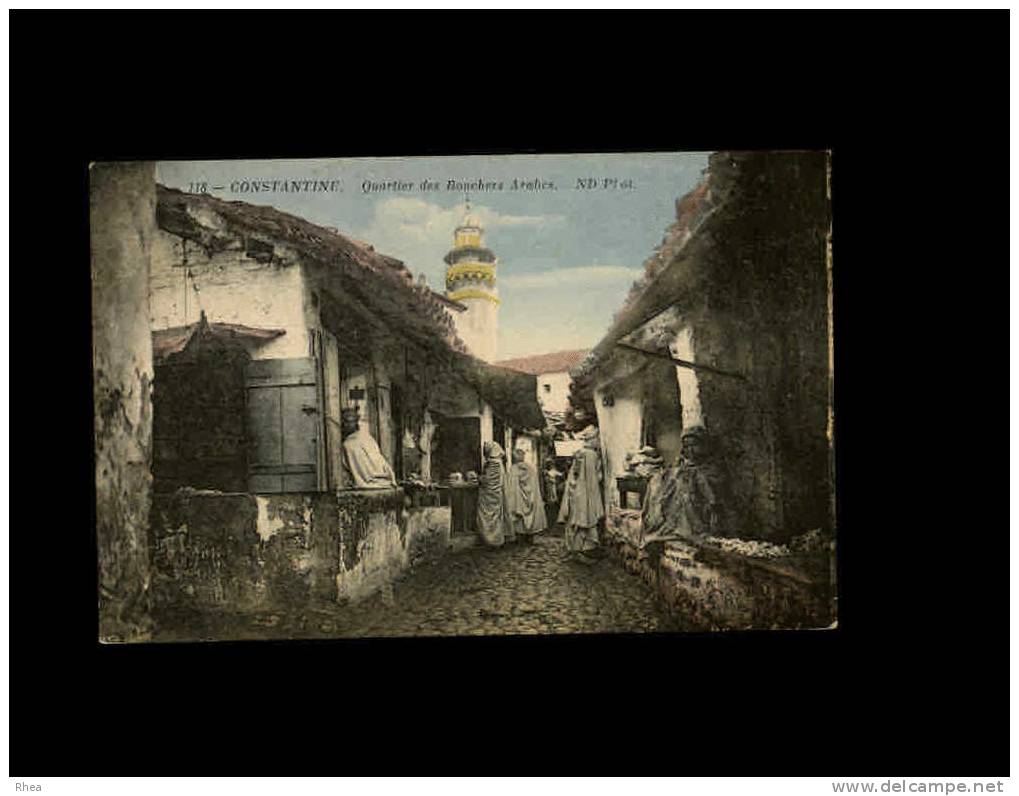 118 - CONSTANTINE - Quartier des Bouchers Arabes - boucherie