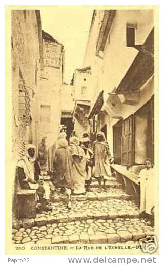 CPA algérie constantine rue de l´échelle
