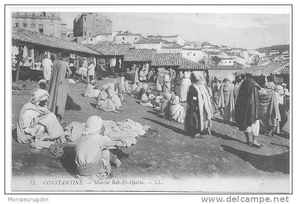 ALGERIE )) CONSTANTINE  Marché Bal El Djabia  LL 75 /  ANIMEE