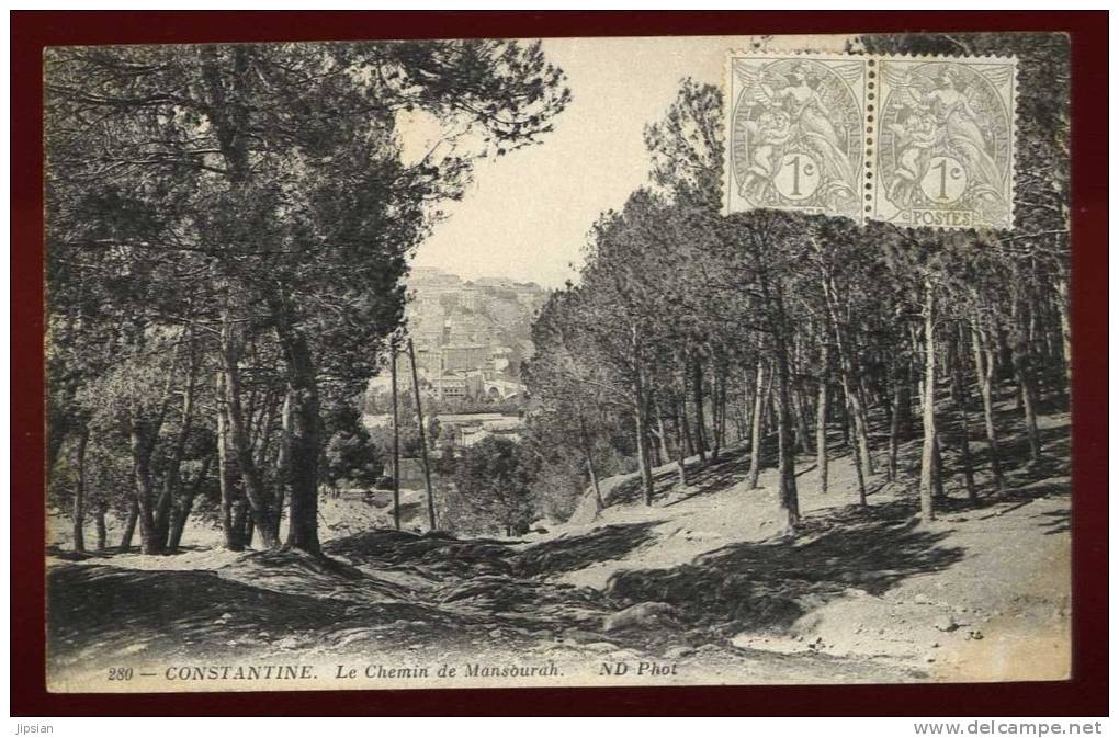 Cpa Algérie Constantine  le chemin de Mansourah     RAM10
