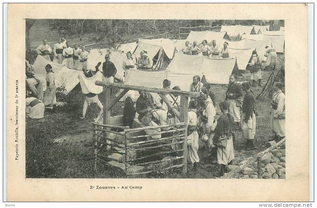 CONSTANTINE - 3ème Zouaves - Au Camp - Programme du Concert dimanche 23 avril 1905 au dos