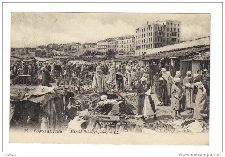 CONSTANTINE - MARCHE BAB EL DJABIA N° 77    (ALGERIE)