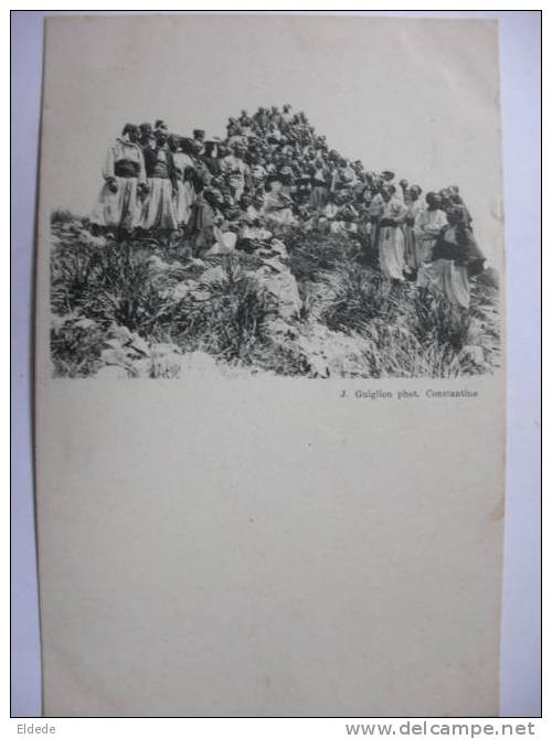Constantine 3eme Zouaves  Guiglion dos non carte postale
