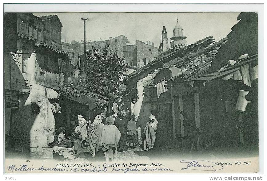 CONSTANTINE-QUARTIER DES FORGERONS ARABES