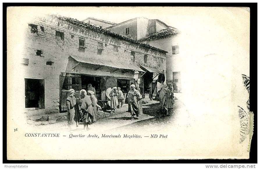 CPA. CONSTANTINE. Quartier Arabe, Marchands Mozabites. / ND Phot  36.