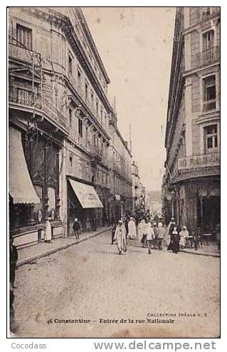 Algerie CONSTANTINE entrée de la rue nationale