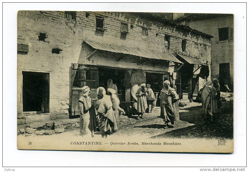 CONSTANTINE  QUARTIER ARABE MARCHANDS MOZABITES