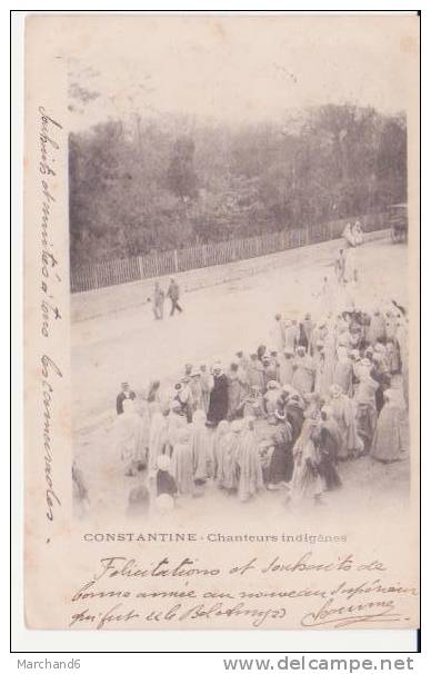 ALGERIE . CONSTANTINE . CHANTEURS INDIGENES