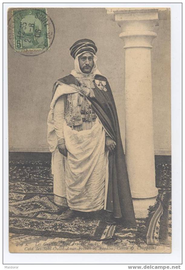 non floue  ALGERIE  CONSTANTINE   TOUGGOURT  ** CAïd  des saïd ouled Amor Fetaict Abadlia - MEDAILLES   Excellent cliché