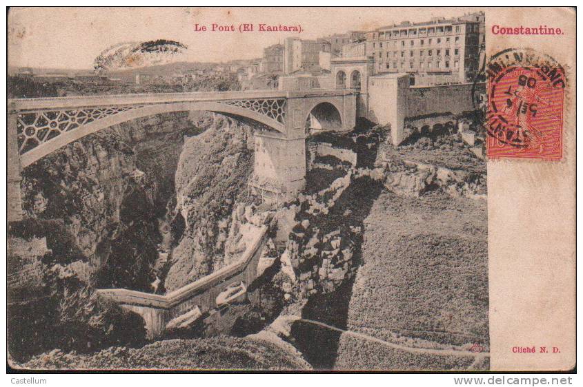 carte postalele pont el-kantara de constantine