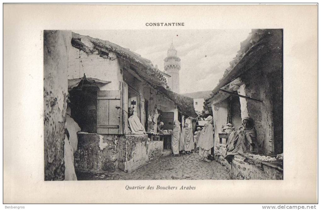 Province de Constantine grand format 16/25 environ Constantine quartier des bouchers arabes