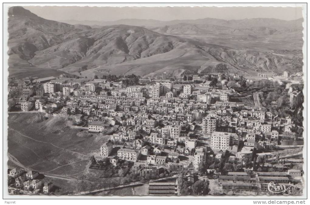 Carte postale photo Algerie Constantine Vue aérienne Sur le quartier Bellevue