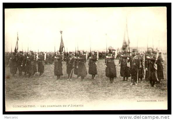 CONSTANTINE (Algérie) - Les Drapeaux du 3e ZOUAVES