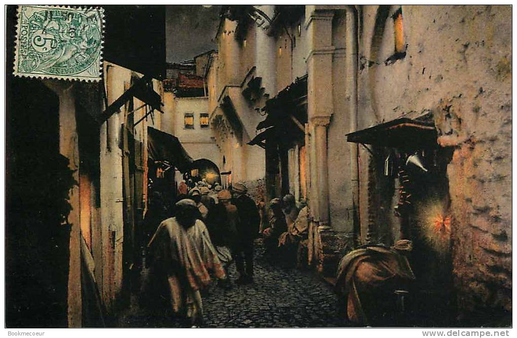 ALGERIE  CONSTANTINE 1) RUE VIEUX- 2) LE BARDO ET LA VILLE -3) INTERIEUR DU PALAIS DAR-EL-BEY-3)Pt DU DIABLE .........