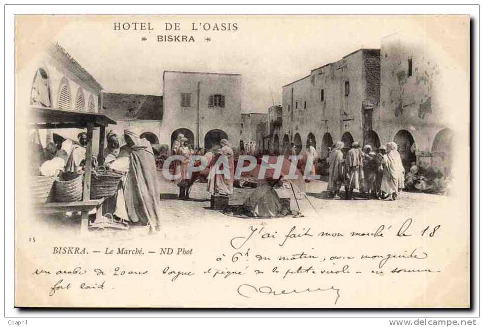 Algerie Biskra Constantine CPA Le marche