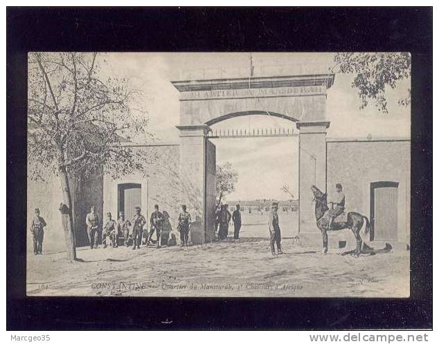 constantine quartier du mansourah 3e chasseur d'afrique édit.ND n° 164 militaires caserne