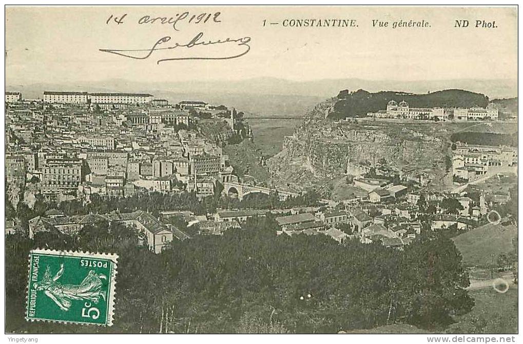 ALGERIE.CONSTANTINE.VUE GENERALE