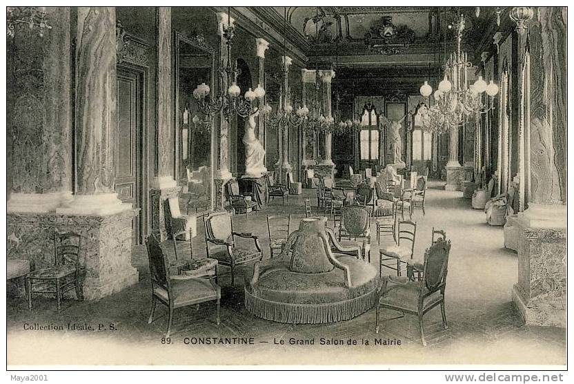 CONSTANTINE -  LE  GRAND  SALON  DE  LA  MAIRIE  N285