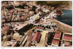 CONSTANTINE  -  Vue aérienne  -  La Gare, Marqué, l'Hotel de Ville