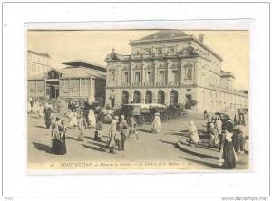 CONTANTINE_Place de la Brèche-Le Théâtre et les halles