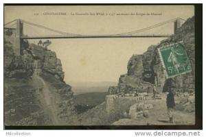 ALGERIE CONSTANTINE /   La passerelle Sidi M'Cid au-dessus des gorges du Rhumel